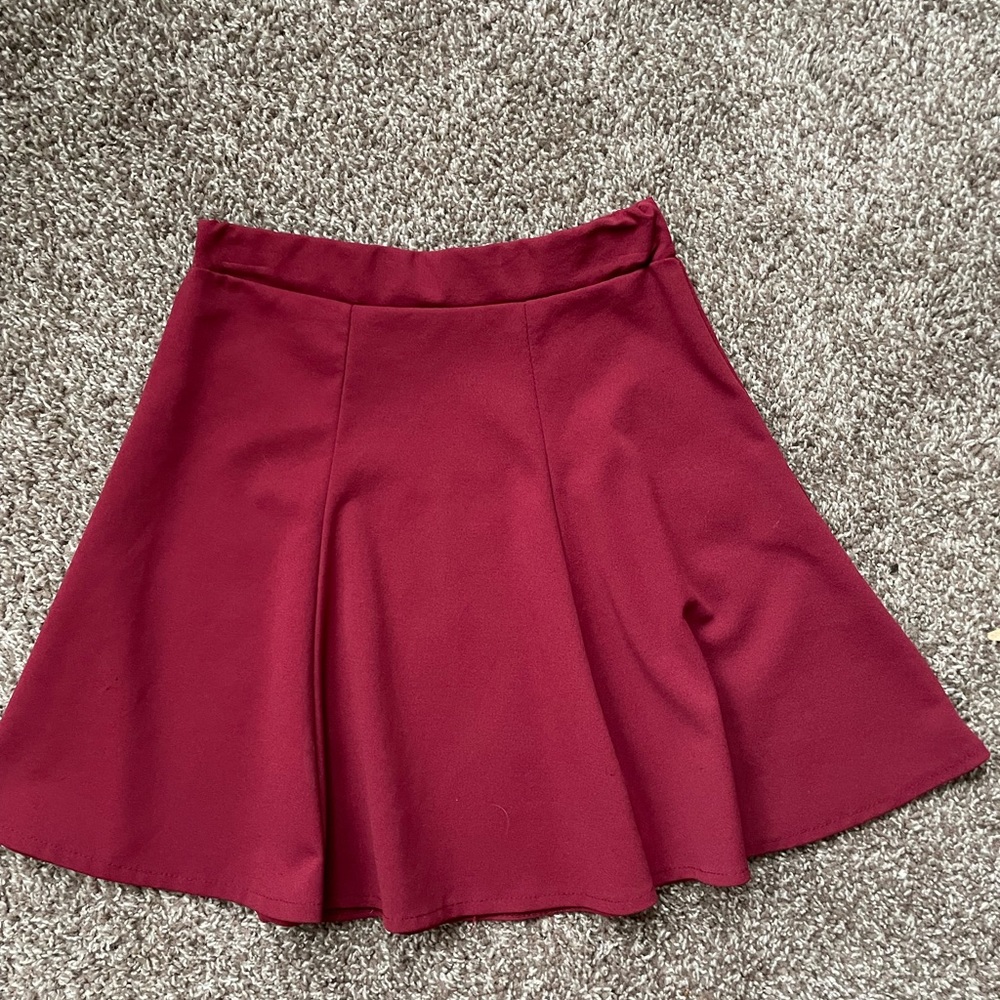 Burgundy skirt